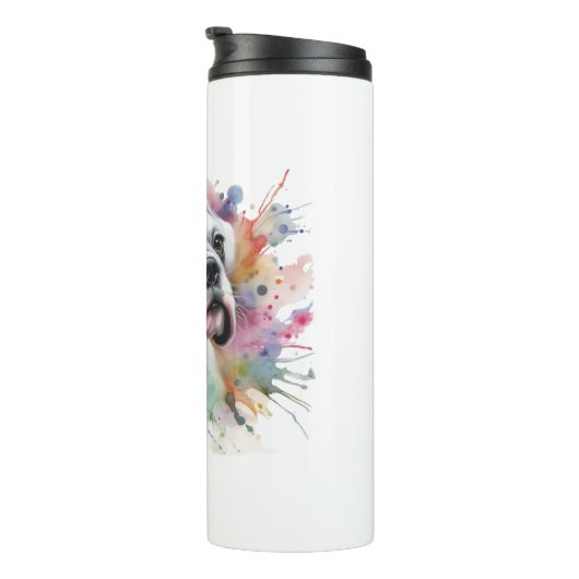 🐾ボクサー犬の喜び🐾インクを飛ばしお洒落たボクサー❤ タンブラー (回転右)