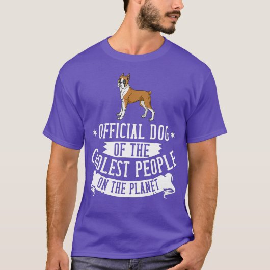 ボクサー犬の子犬の所有者の恋人 Tシャツ (正面)