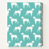 ボクサー犬の子犬 ノートブック (裏面)