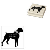 ボクサー犬の子犬 ラバースタンプ (押印)