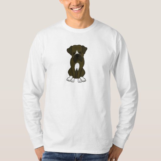 ボクサー犬の子犬 Tシャツ (正面)