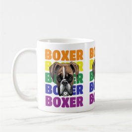ボクサー犬の恋人ギフトコーヒーマグ茶カップ コーヒーマグカップ
