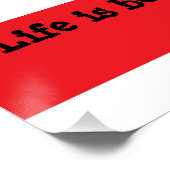 ボクサー犬の愛 – ロマンチックな水色 ポスター (コーナー)