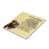 ボクサー犬の父の詩のタイル タイル (側面)