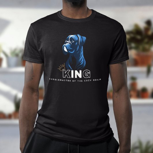 ボクサー犬の王様 愛を独占 Tシャツ