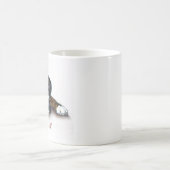 ボクサー犬の疲れたマグ コーヒーマグカップ (中央)