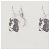 ボクサー犬の芸術の生地 ファブリック (クローズアップ)