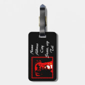 ボクサー犬の荷物のラベル ラゲッジタグ (裏面縦)