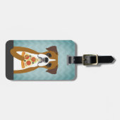 ボクサー犬の荷物タグ ラゲッジタグ (正面横)