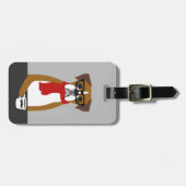 ボクサー犬の荷物タグ ラゲッジタグ (正面横)