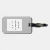 ボクサー犬の荷物タグ ラゲッジタグ (裏面横)