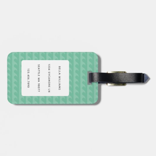 ボクサー犬の荷物タグ ラゲッジタグ (裏面横)