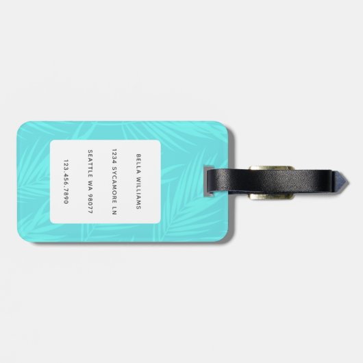 ボクサー犬の荷物タグ ラゲッジタグ (裏面横)