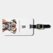 ボクサー犬の荷物タグ ラゲッジタグ (正面横)