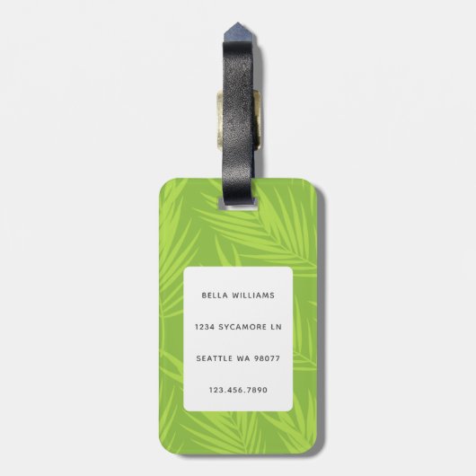 ボクサー犬の荷物タグ ラゲッジタグ (裏面縦)