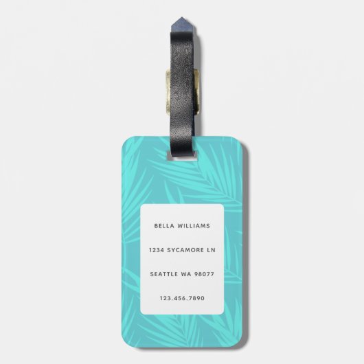 ボクサー犬の荷物タグ ラゲッジタグ (裏面縦)