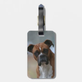 ボクサー犬の財布または荷物のラベル ラゲッジタグ (裏面縦)