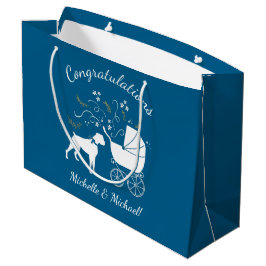 ボクサー犬の赤ちゃんシャワー ラージペーパーバッグ