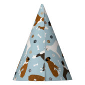 ボクサー犬の骨と前足パーティー帽 パーティーハット (裏面)