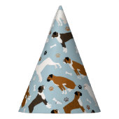 ボクサー犬の骨と前足パーティー帽 パーティーハット (左)