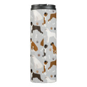 ボクサー犬の骨と前足 タンブラー (裏面)