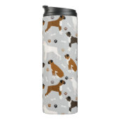 ボクサー犬の骨と前足 タンブラー (回転右)