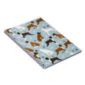 ボクサー犬の骨と前足 ノートブック (右側)