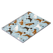 ボクサー犬の骨と前足 ノートブック (左側)