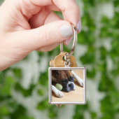 ボクサー犬のkeychain キーホルダー (手)