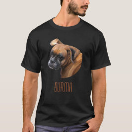 ボクサー犬のTシャツ Tシャツ