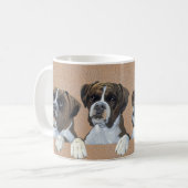 ボクサー犬コーヒーマグカップ コーヒーマグカップ (正面左)