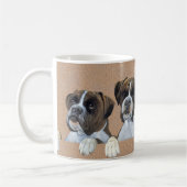 ボクサー犬コーヒーマグカップ コーヒーマグカップ (左)
