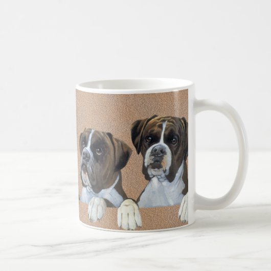 ボクサー犬コーヒーマグカップ コーヒーマグカップ (右)
