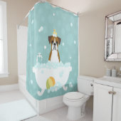 ボクサー犬シャワーカーテン シャワーカーテン (インサイチュ)