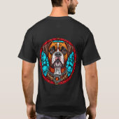 ボクサー犬ステンドグラス Tシャツ (裏面)