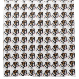 ボクサー犬パターン シャワーカーテン