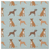 ボクサー犬ライトブルー ファブリック (見本)