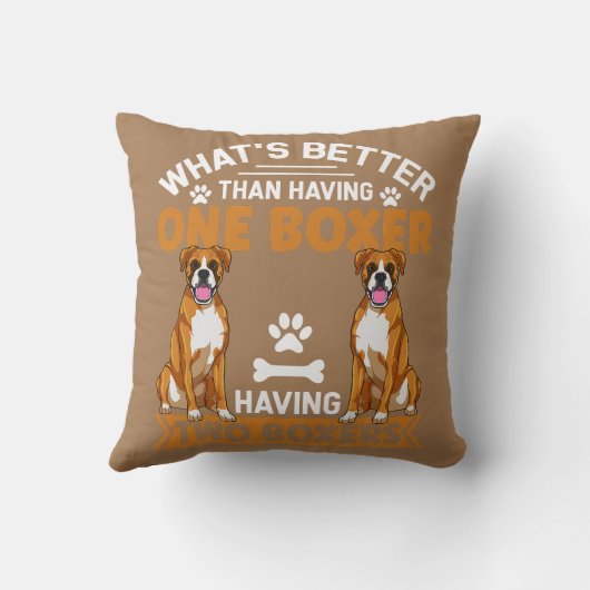 ボクサー犬服ボクサー犬ファン クッション (裏面)