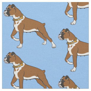 ボクサー犬種の布 ファブリック