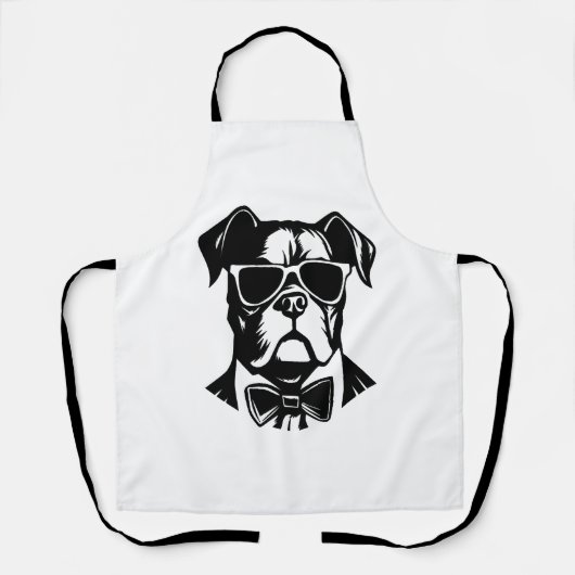 ボクサー犬 エプロン (正面)