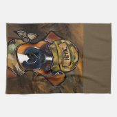 ボクサー犬 キッチンタオル (横)