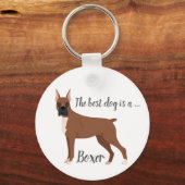 ボクサー犬 キーホルダー (裏面)