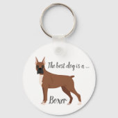 ボクサー犬 キーホルダー (裏面)