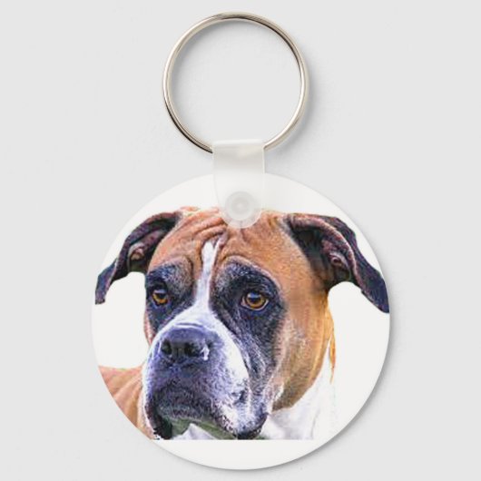 ボクサー犬 キーホルダー (正面)