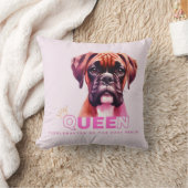 ボクサー犬:クイーンキュードルマスター クッション (ブランケット)