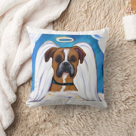 ボクサー犬 クッション (ブランケット)