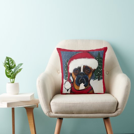 ボクサー犬 クッション (椅子)