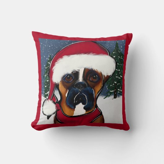 ボクサー犬 クッション (正面)