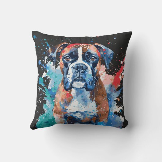 ボクサー犬 クッション (裏面)