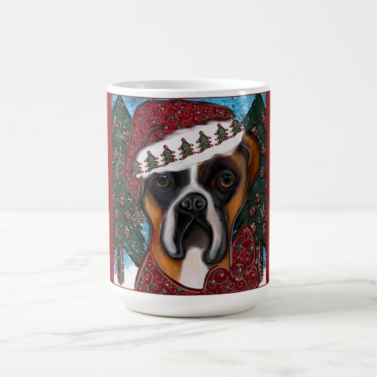 ボクサー犬 コーヒーマグカップ (中央)